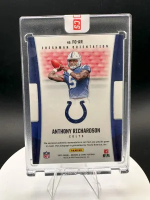 2023 Rookies And Stars Freshman Orientation Anthony Richardson RPA FO-AR back